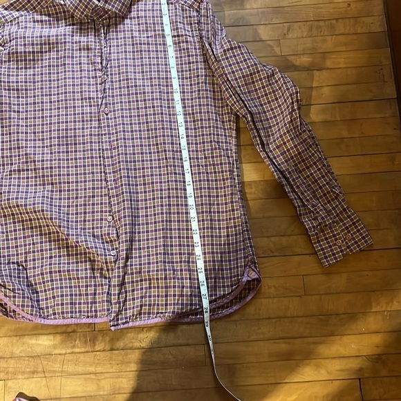 Hammer Made Button Down Shirt 100% Cotton Italian Fabric Men's 41/16 - Picture 4 of 10